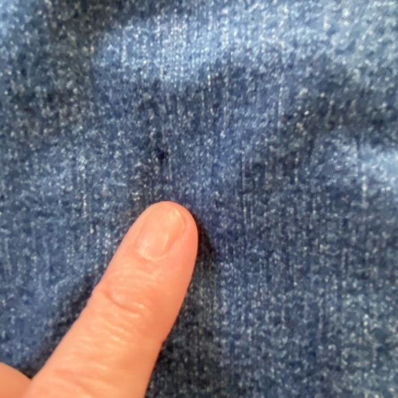 H&M Divided Blue Denim Jean Shacket with Gray Hood Size 2 - Picture 12 of 12